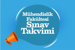 Mühendislik ve Doğa Bilimleri Fakültesi 2024-2025 Güz Dönemi Ara Sınav Takvimi