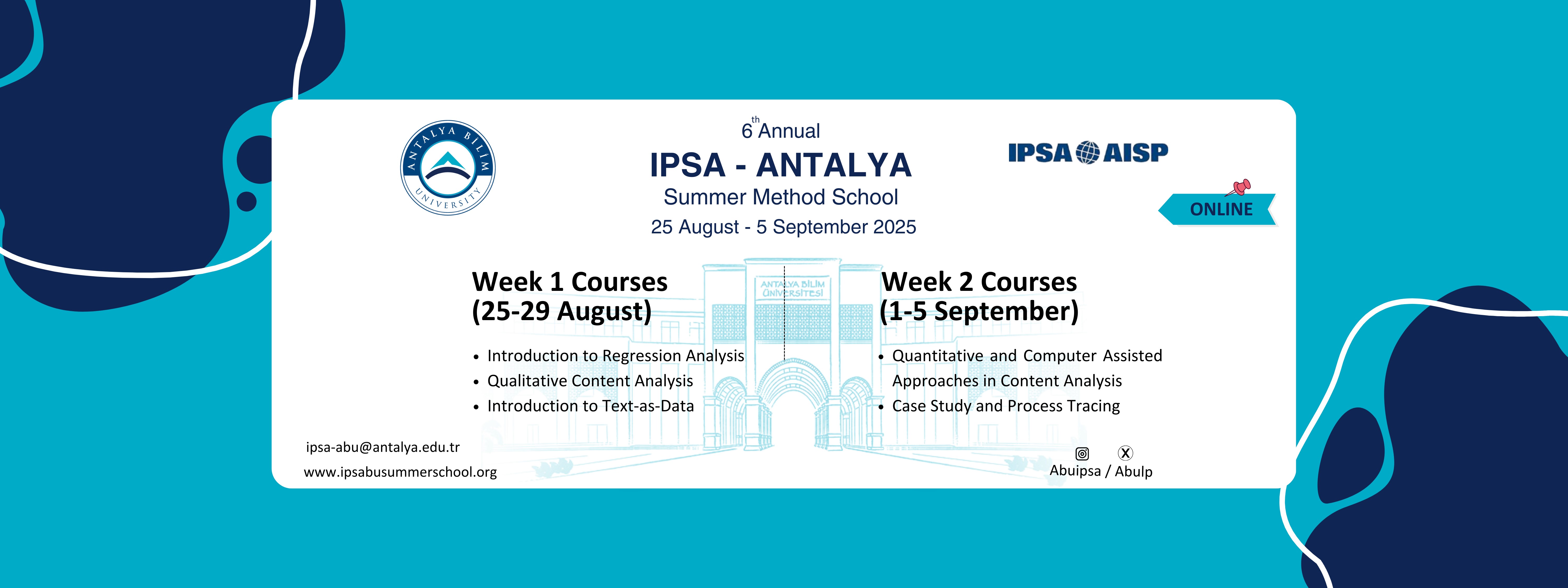 6th IPSA-Antalya Summer School Successfully Completed