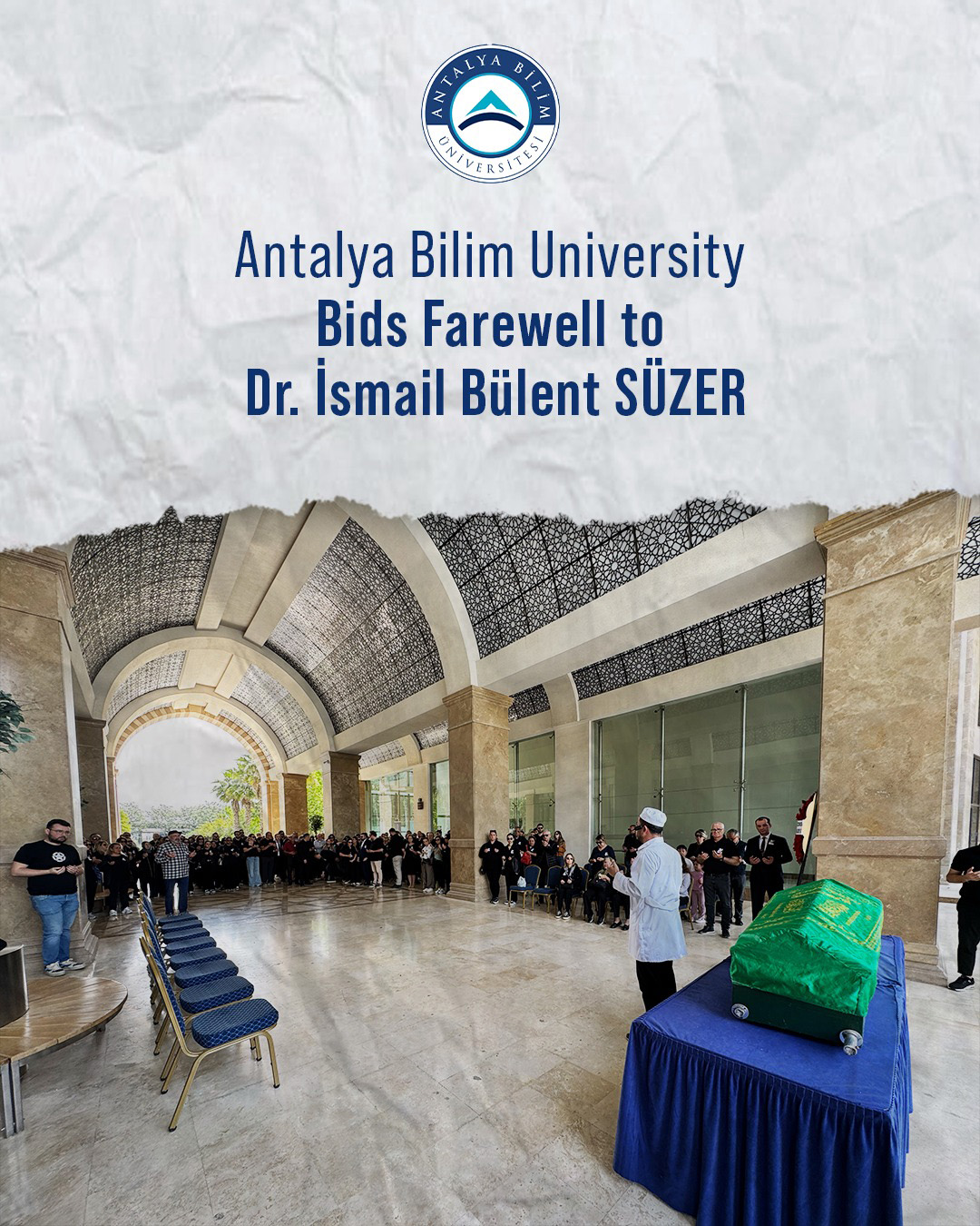 Antalya Bilim University Bids Farewell to Dr. İsmail Bülent SÜZER