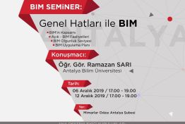 DEPARTMENT OF ARCHITECTURE LEC. RAMAZAN SARI BIM4TURKEY SEMINARS