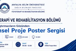 Fizyoterapi ve Rehabilitasyon Bölümü Genç Araştırmacıların Gözünden: Bilimsel Proje Poster Sergisi