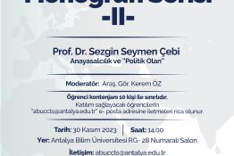 Monografi Serisi - II