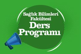 Sağlık Bilimleri Fakültesi 2023-2024 Bahar Dönemi Ders Programı
