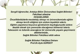Sağlık Bilimleri Fakültesi Oryantasyon
