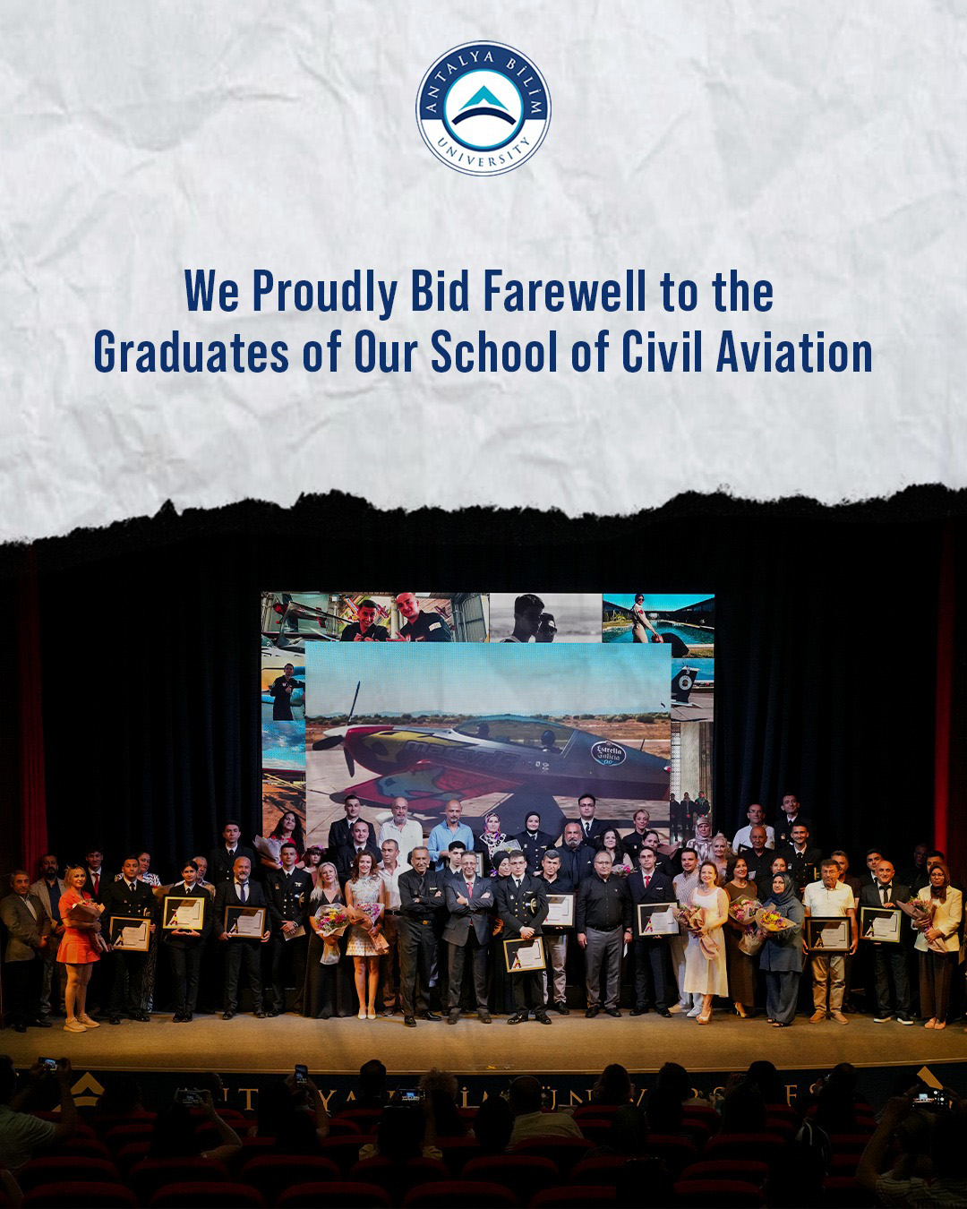 We Proudly Bid Farewell to the Graduates of Our School of Civil Aviation