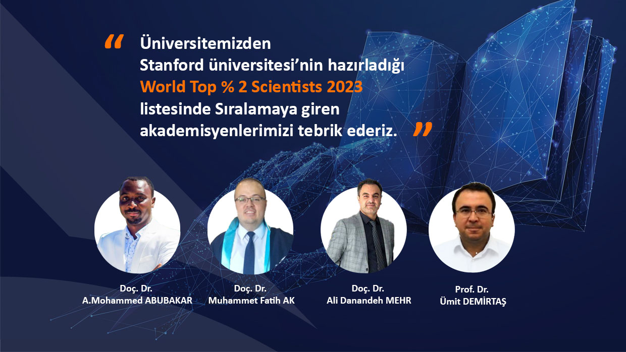 World Top % 2 Scientists 2023 listesinde Antalya Bilim Üniversitesi’nden 4 Bilim insanı yer aldı