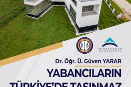 Yabancıların Türkiye'de Taşınmaz Mal Edinmeleri